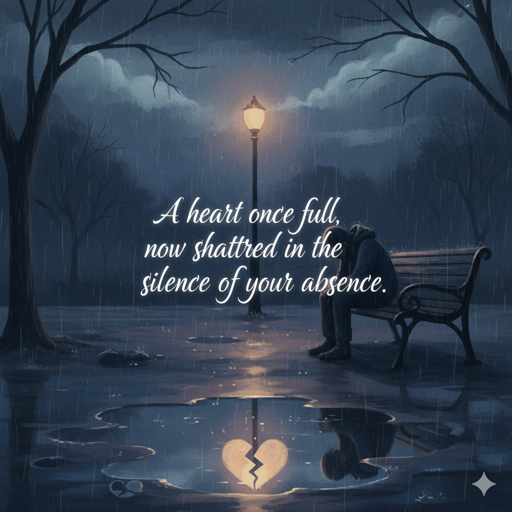 broken heart sad shayari