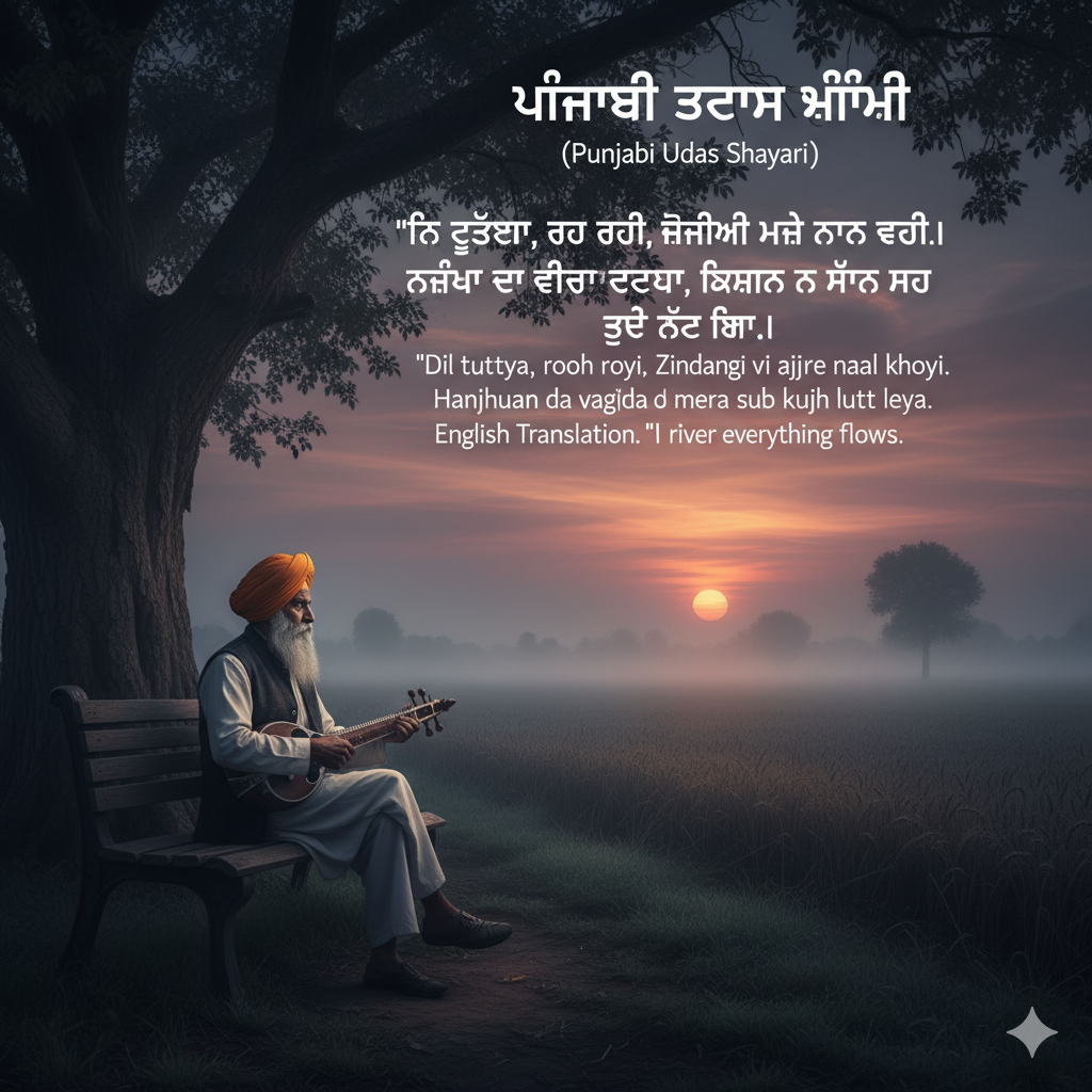 punjabi sad shayari