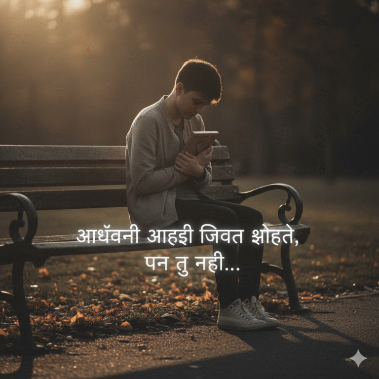 Sad Shayari Marathi – Emotional & Heart Touching Lines
