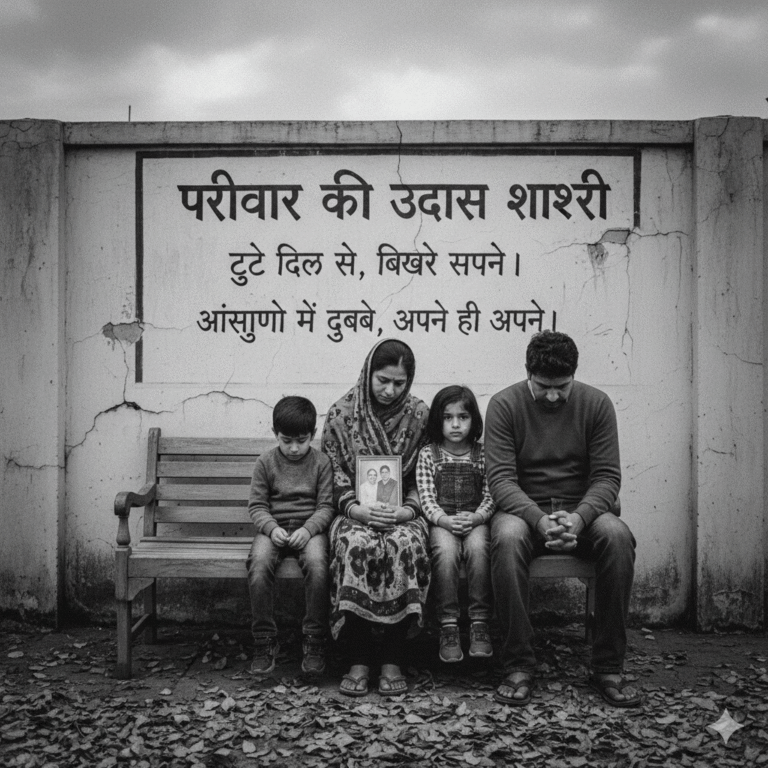 family sad shayari in hindi