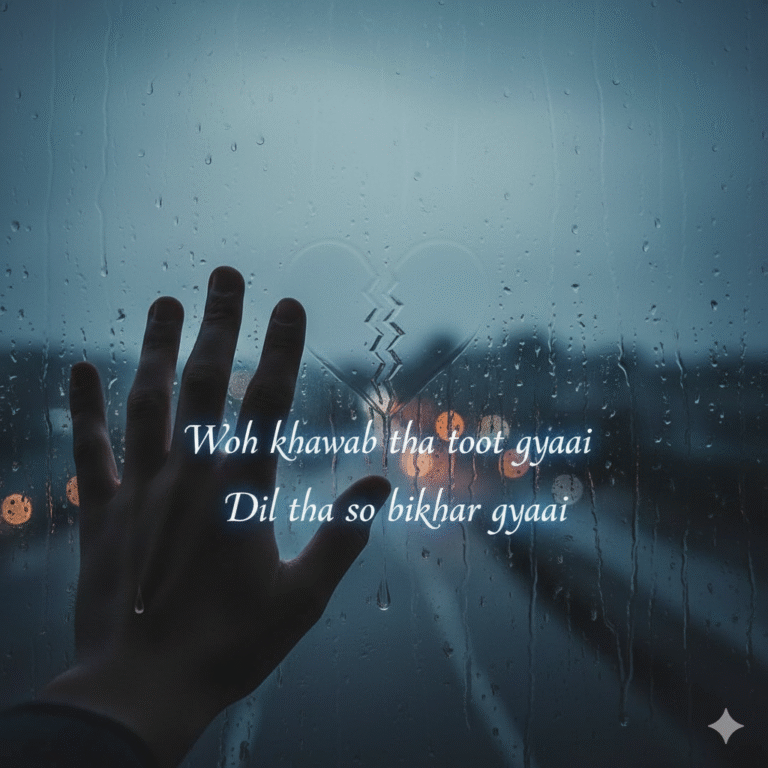 sad shayari 2 line heart touching