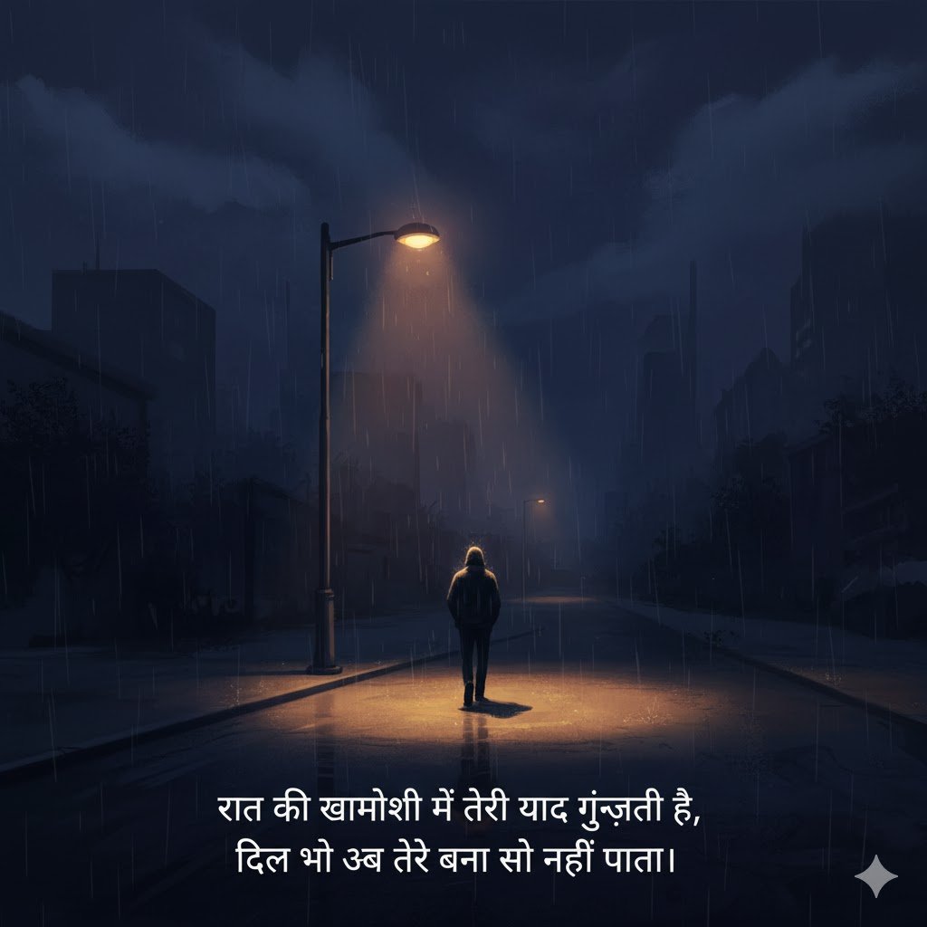 Sad Night Shayari