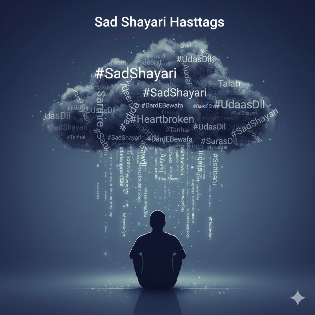 Shayari Sad Hashtags