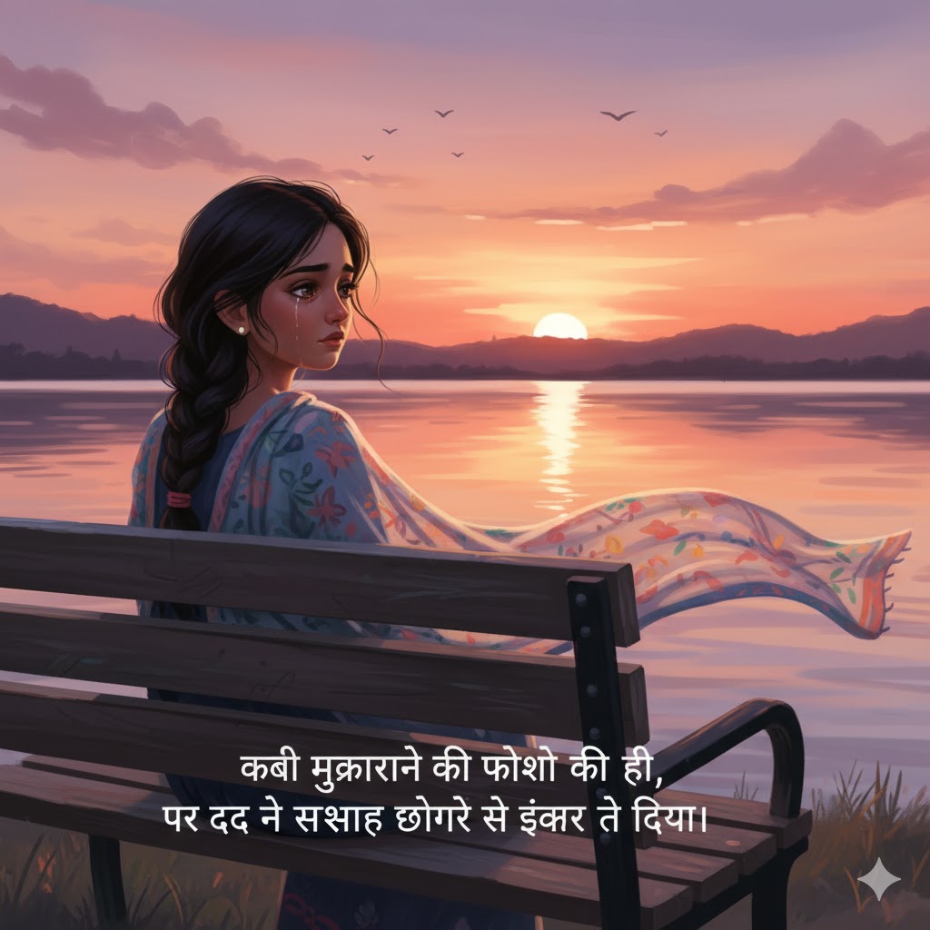 girl sad shayari wallpaper