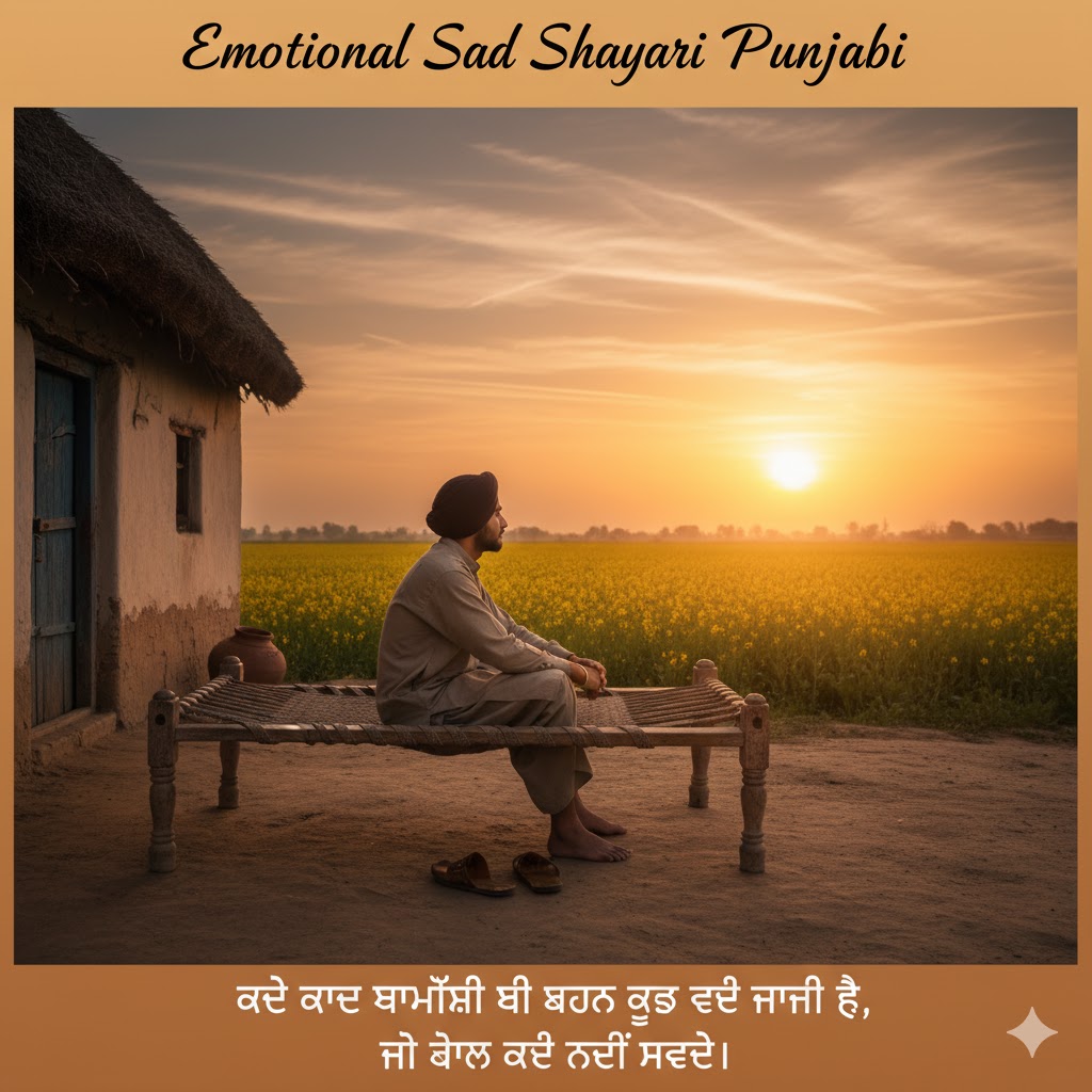 punjabi emotional sad shayari