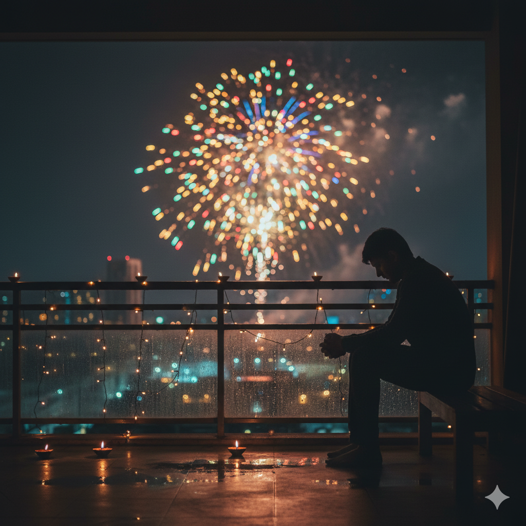 lonely diwali shayari