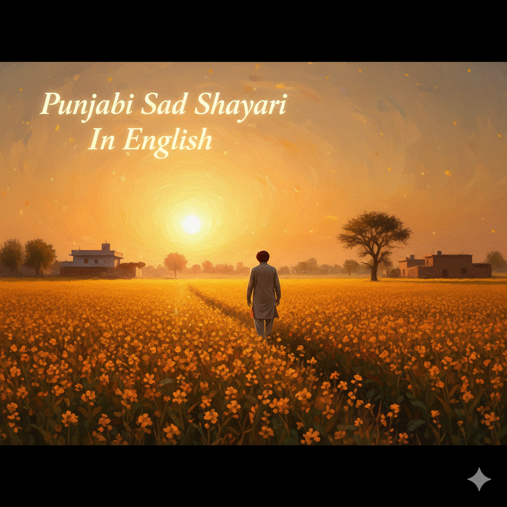 punjabi sad shayari in english