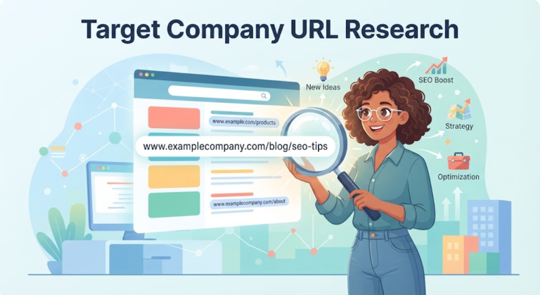 target company url research